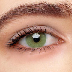 [US Warehouse] Polar Lights Yellow Green Prescription Contact Lenses