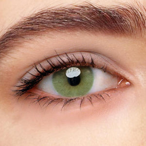 [US Warehouse] Polar Lights Yellow Green Prescription Contact Lenses