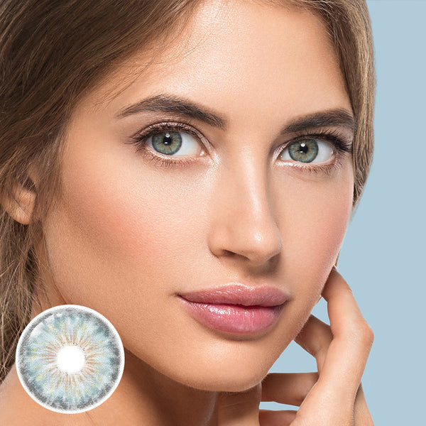 Cleopatra Blue Prescription Yearly Contact Lenses | 2 Pcs