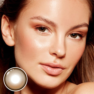 Hoop Brown Prescription Daily Contact Lenses | 2 Pcs