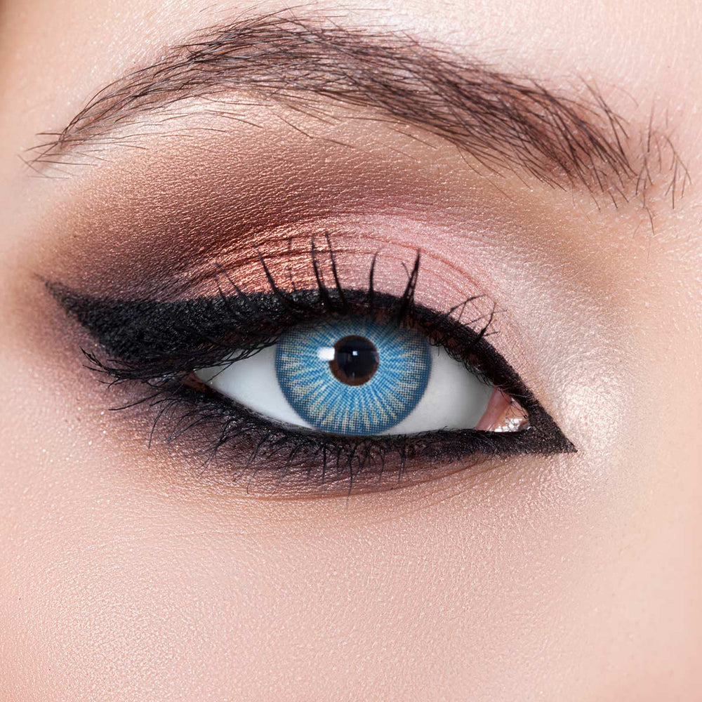 [US Warehouse] New York 2 Blue Prescription Monthly Contact Lenses