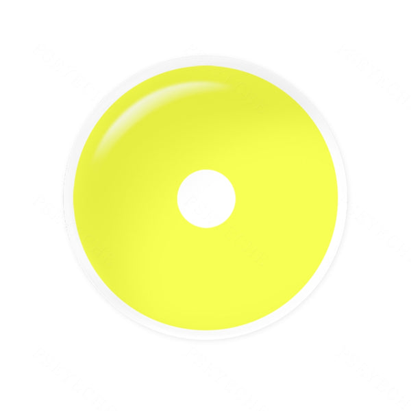 Pure Yellow Sclera 22mm Costume Yearly Contact Lenses