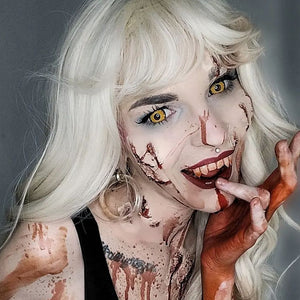 Yellow Werewolf Sclera 17mm Costume Yearly Contact Lenses
