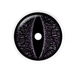 Devil's Eye Black Sclera 17mm Costume Yearly Contact Lenses