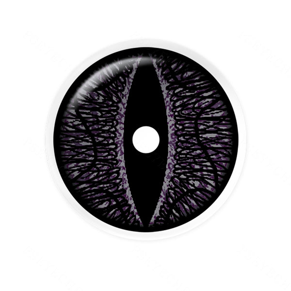 Devil's Eye Black Sclera 17mm Costume Yearly Contact Lenses