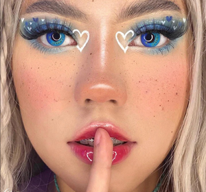 Lunar Earth Blue Costume Yearly Contact Lenses