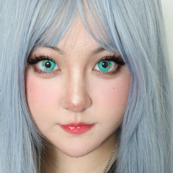 Lunar Earth Green Costume Yearly Contact Lenses