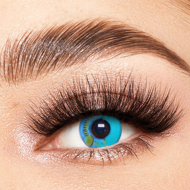 Lunar Earth Green Costume Yearly Contact Lenses