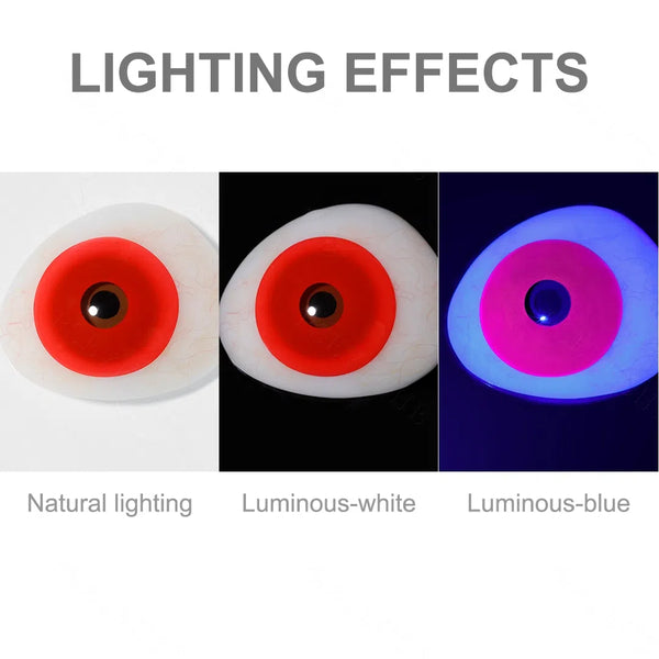 Solid Red Sclera 17mm Costume Yearly Contact Lenses