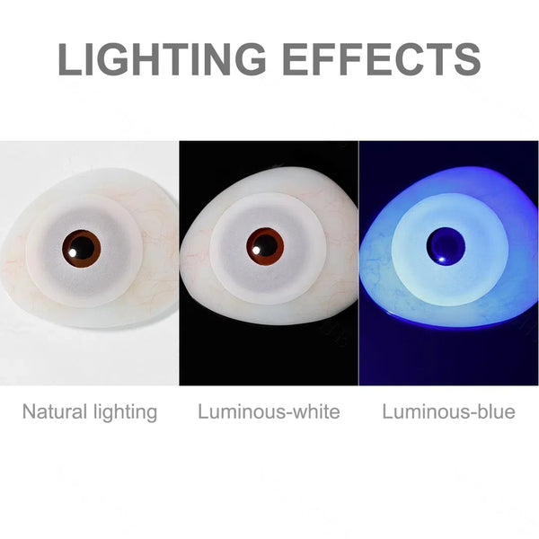 Solid White Sclera 17mm Costume Yearly Contact Lenses