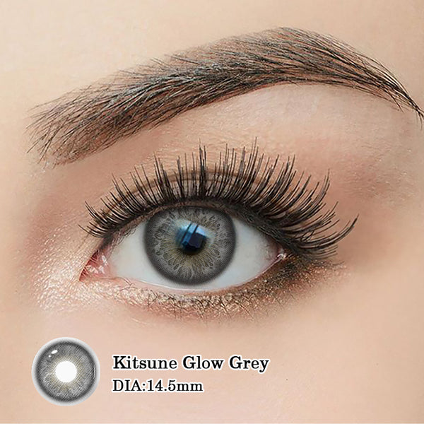 Kitsune Glow Gray 6 Months Contact Lenses | 2 Pcs