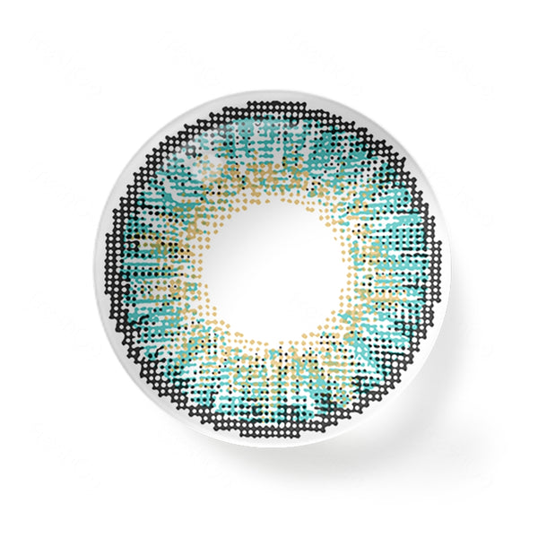 3-Tone Turquoise Yearly Contact Lenses
