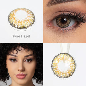 3-Tone Pure Hazel Yearly Contact Lenses