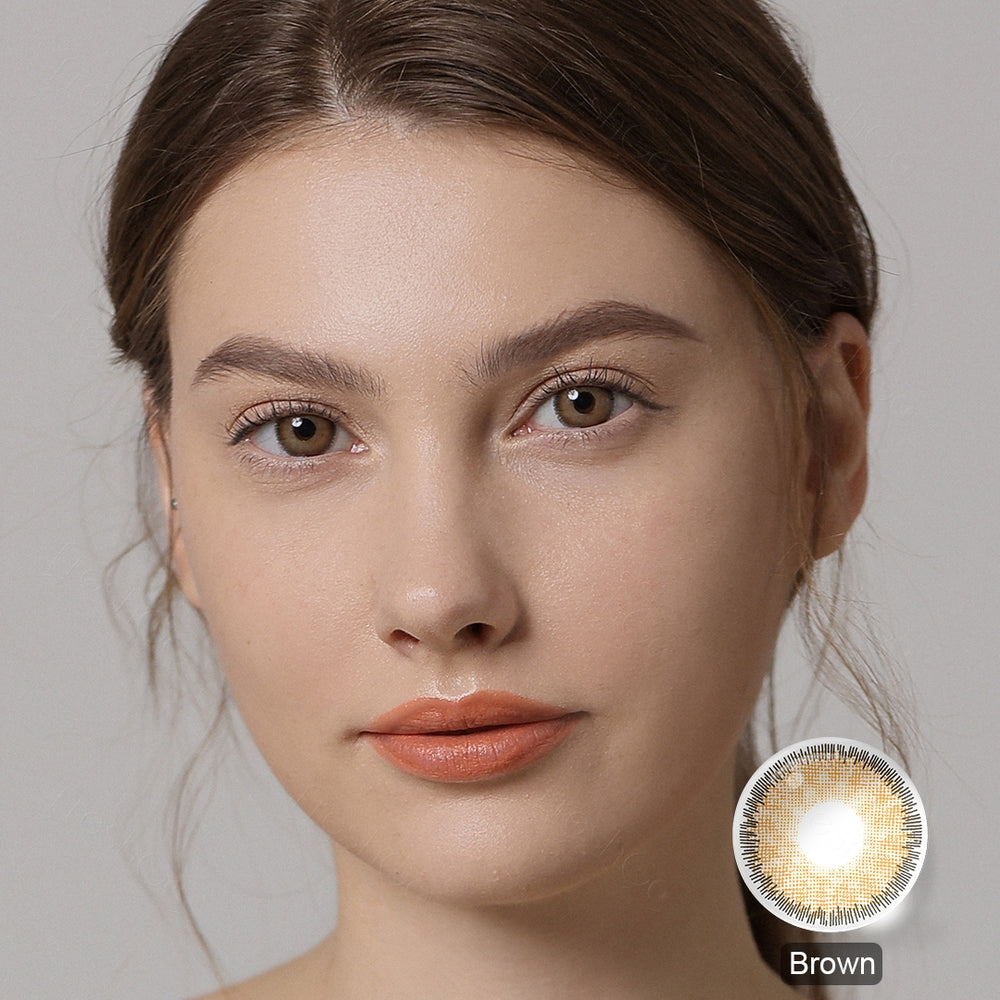 [US Warehouse] Premium Brown Prescription Contact Lenses