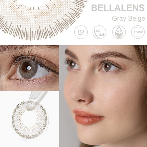Fantasy Grey Beige Contact Lenses