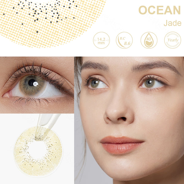 Ocean Jade Yearly Contact Lenses