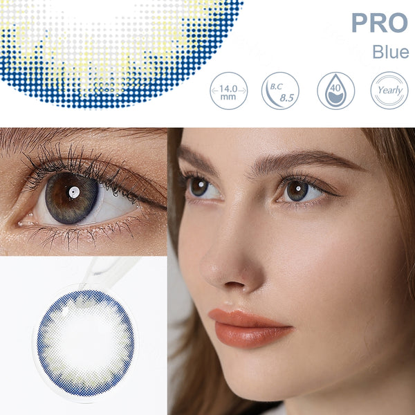 Unicoeye Blue Yearly Contact Lenses