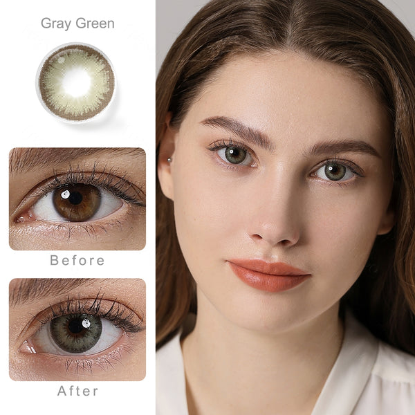 Diamonds Grey Green Contact Lenses