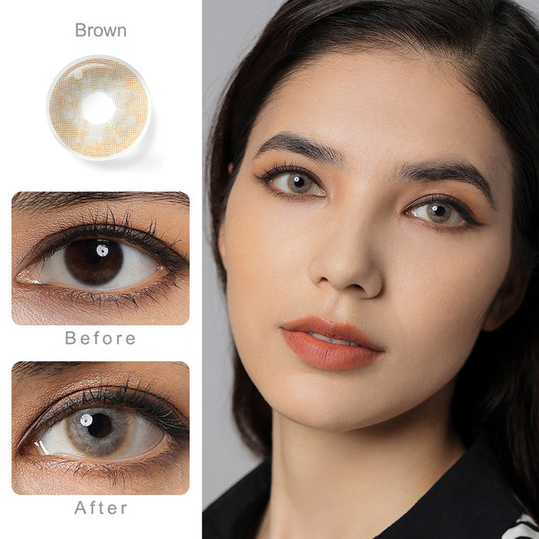 Yukon Brown Yearly Contact Lenses
