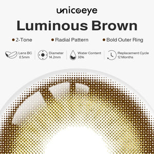 Luminous Brown Prescription Yearly Contact Lenses