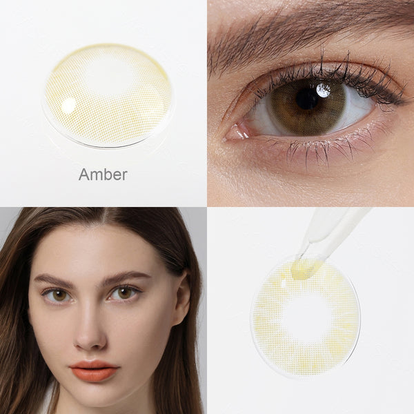 Queen Amber Prescription 6 Months Contact Lenses
