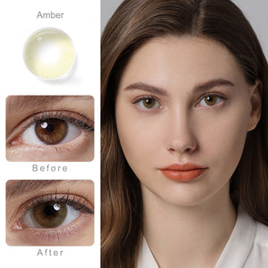 Queen Amber Prescription 6 Months Contact Lenses