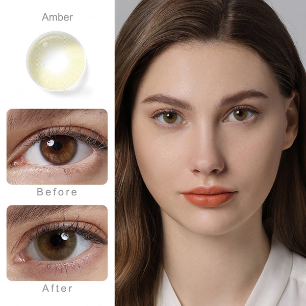Queen Amber Prescription 6 Months Contact Lenses
