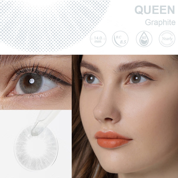 Queen Graphite Prescription 6 Months Contact Lenses