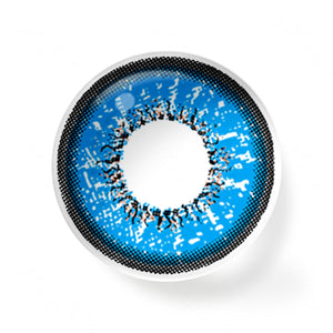 Flame Blue Contact Lenses