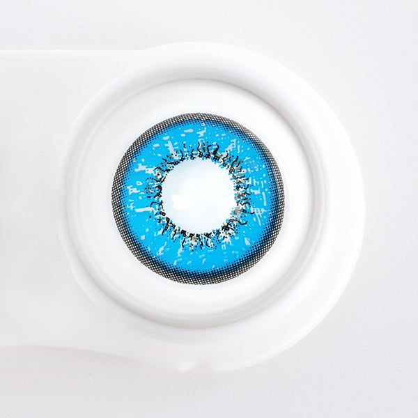 Flame Blue Contact Lenses