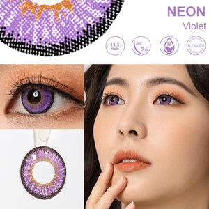 Neon Violet 6 Months Contact Lenses