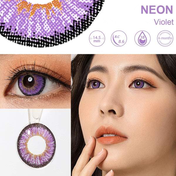 Neon Violet 6 Months Contact Lenses