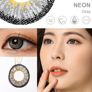 Neon Grey 6 Months Contact Lenses