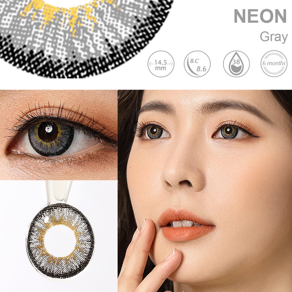 Neon Grey 6 Months Contact Lenses