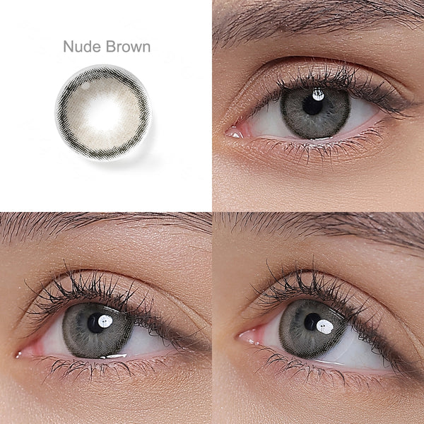Roze Nude Brown Prescription 6 Months Contact Lenses