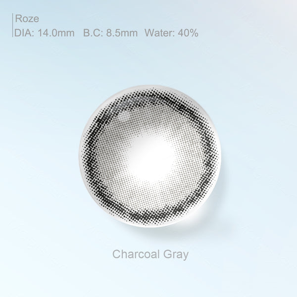 Roze Charcoal Gray Prescription 6 Months Contact Lenses