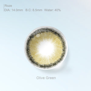 Roze Olive Green 6 Months Contact Lenses