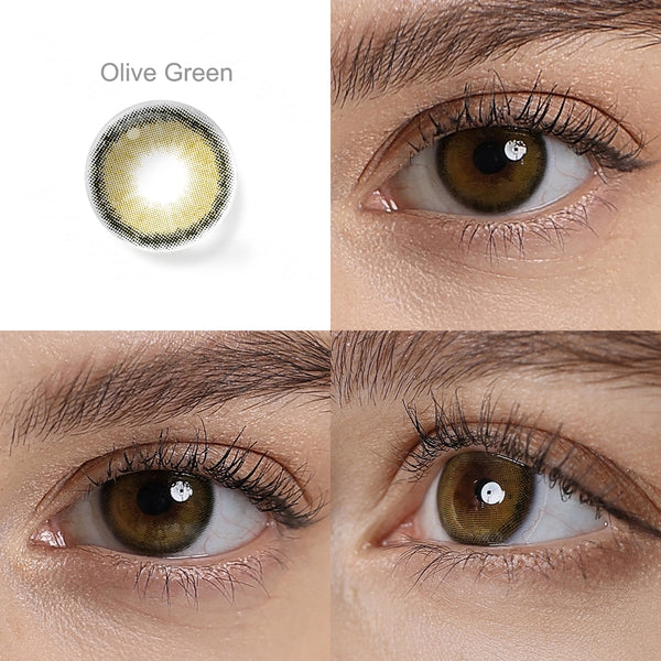 Roze Olive Green 6 Months Contact Lenses