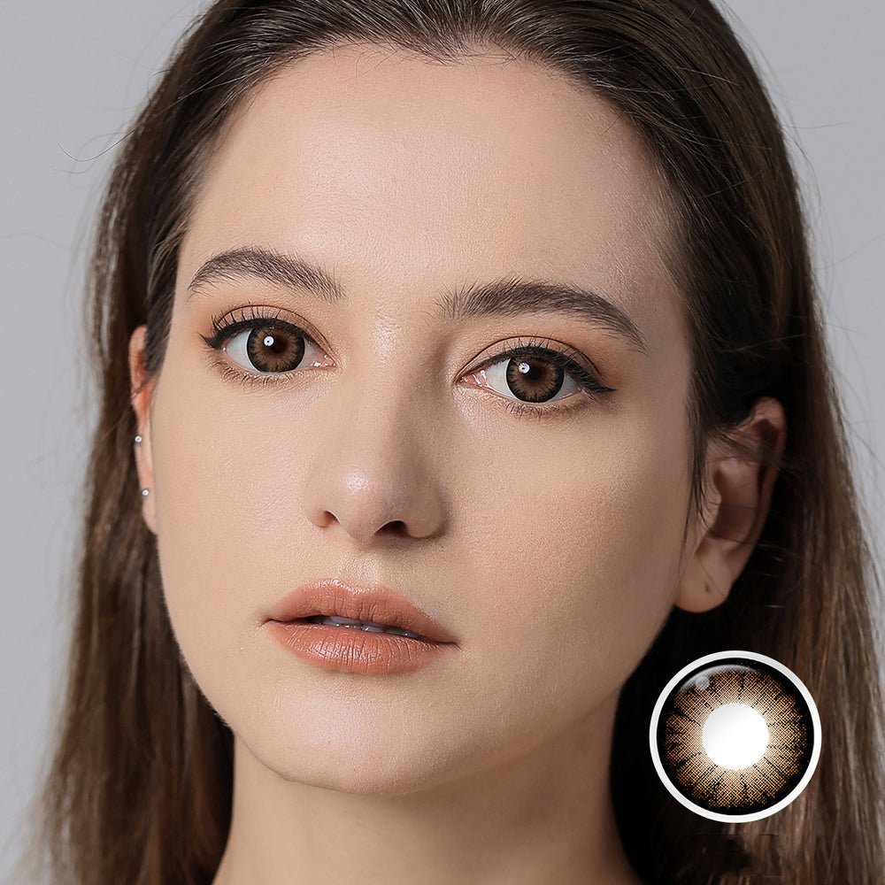 Supersize Brown Yearly Contact Lenses