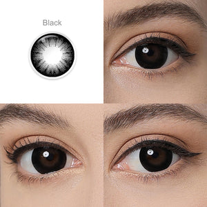 Supersize Black Prescription 6 Months Contact Lenses