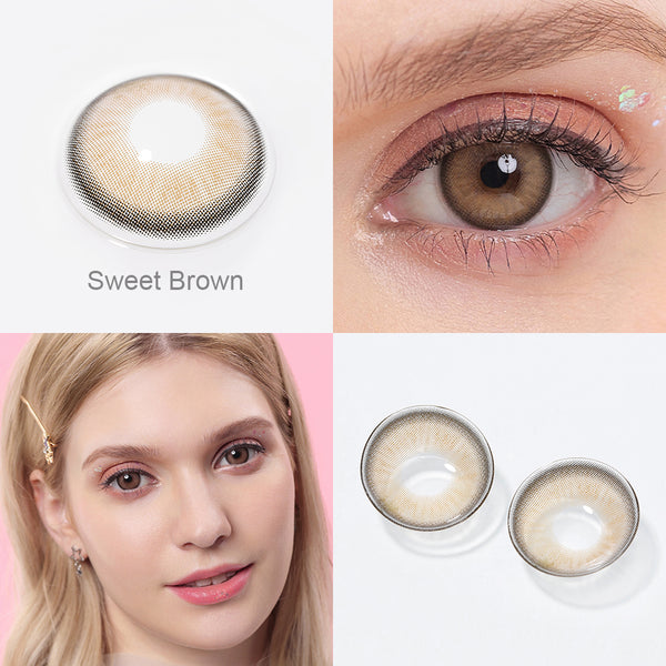 LUNA Sweet Brown Prescription 6 Months Contact Lenses