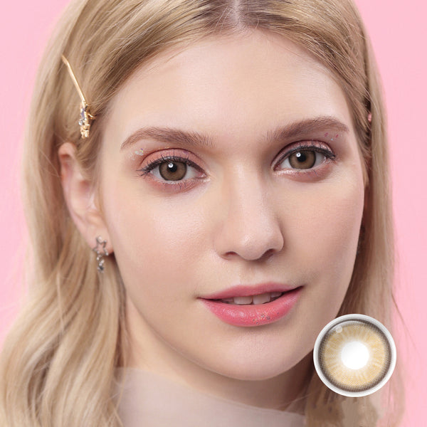LUNA Sweet Brown Prescription 6 Months Contact Lenses