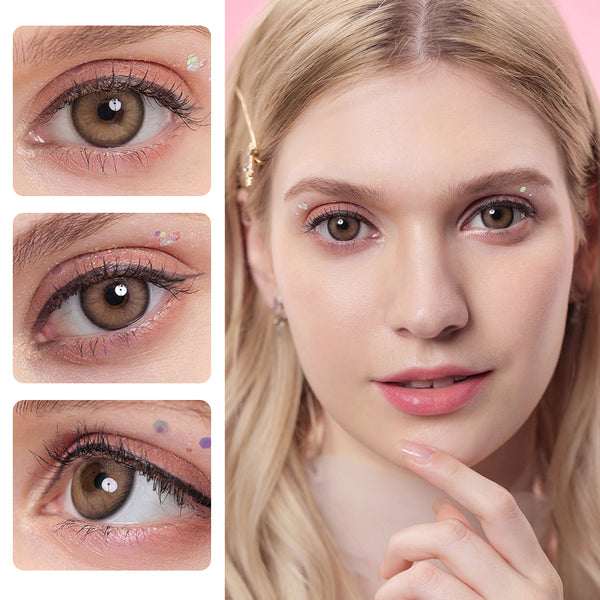 LUNA Sweet Brown Prescription 6 Months Contact Lenses