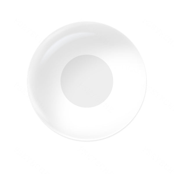 Pure White Costume Prescription Yearly Contact Lenses