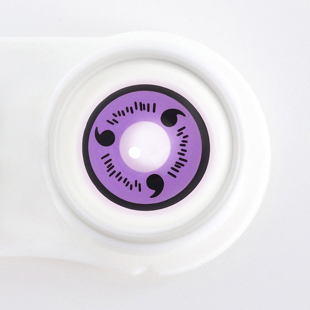 Magatama Purple Halloween Yearly Contact Lenses