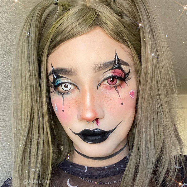Pink Halloween Yearly Contact Lenses