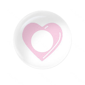 Falling in Love Pink Costume Yearly Contact Lenses