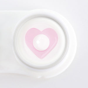 Falling in Love Pink Costume Yearly Contact Lenses