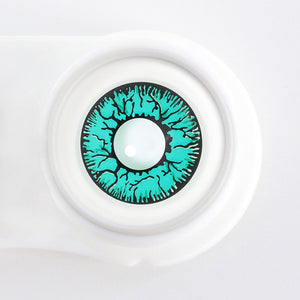 Crack Green Costume Yearly Contact Lenses