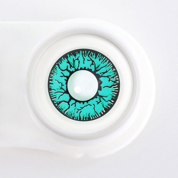 Crack Green Costume Yearly Contact Lenses
